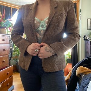 80s era wool blazer